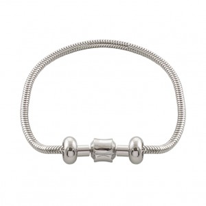 LOISIR Charming ατσάλινο αλυσίδα με κούμπωμα βαρελάκι 18 cm 02J03-00029