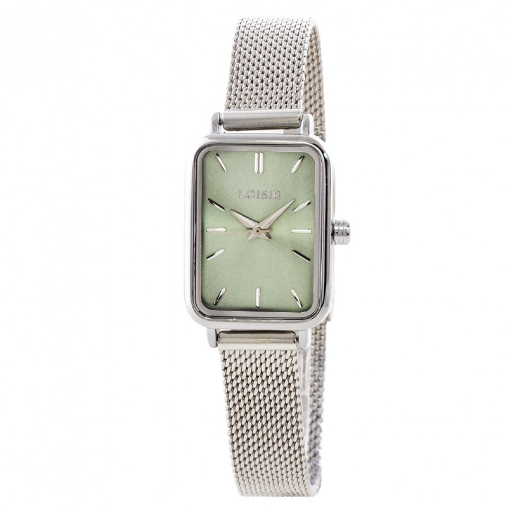 LOISIR Ρολόι Oldie με ατσάλινο mesh band και mint  καντράν 11L03-00608