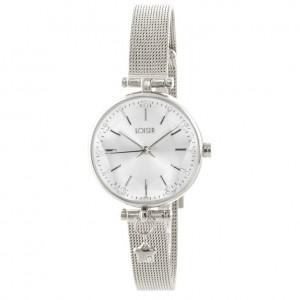 LOSIR Ρολόι Maris με ατσάλινο mesh band και ασημί καντράν 11L03-00635