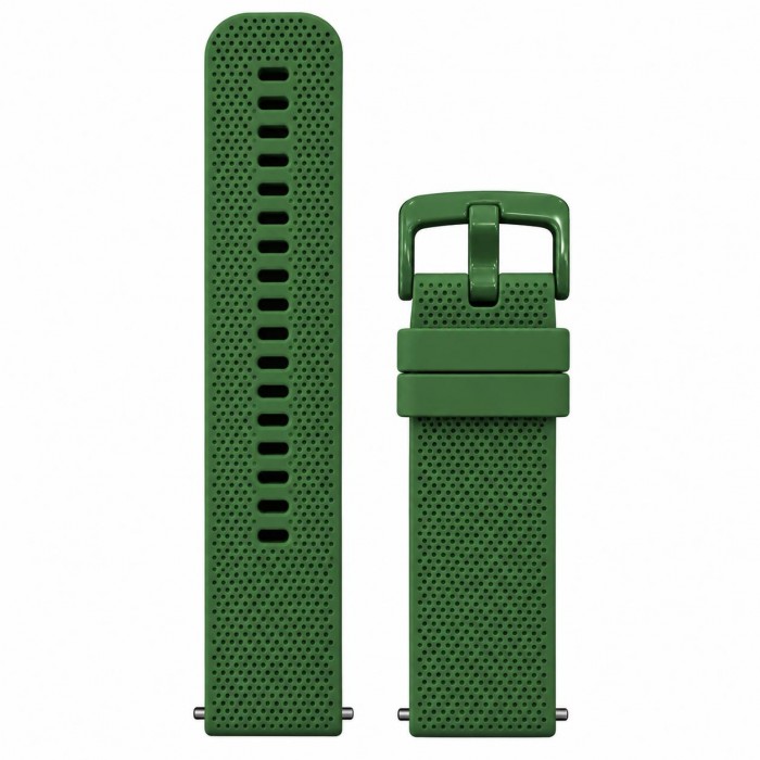 ΛΟΥΡΑΚΙ Σιλικόνης Διάτρητο Πράσινο 24mm TS-GRE26606-24