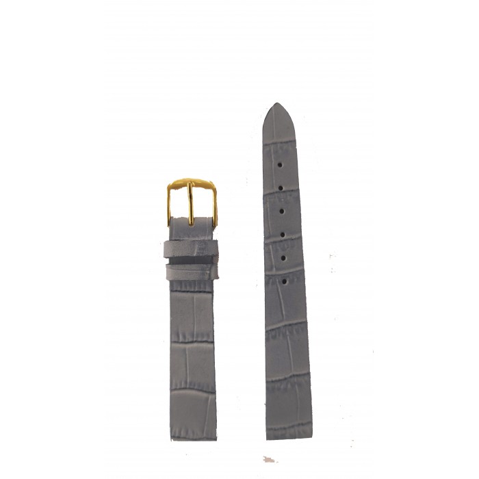 ΛΟΥΡΑΚΙ Δερμάτινο Γκρι Κροκό 18mm T-GR410-18