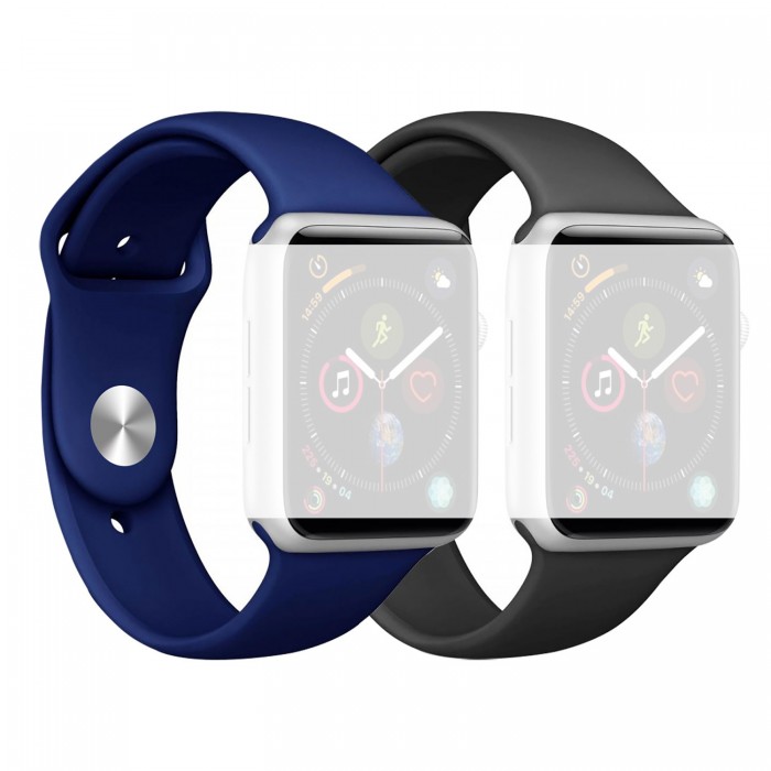 ΛΟΥΡΑΚΙ Apple watch Μπλε Σιλικόνης 42-44mm  T-BLAAPPL