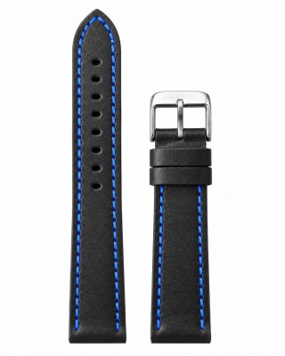 ΛΟΥΡΑΚΙ Δερμάτινο Μαύρο 22mm T-BLBLU18TZ-22