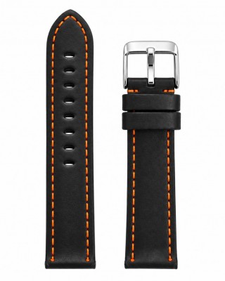 ΛΟΥΡΑΚΙ Δερμάτινο Μαύρο 24mm T-BLOR18TZ-24