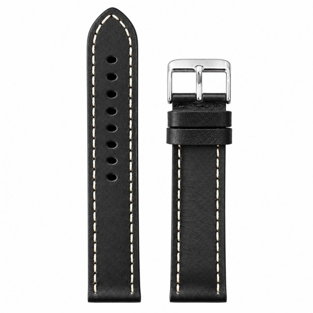 ΛΟΥΡΑΚΙ Δερμάτινο Μαύρο 24mm T-BLWH18TZ-24