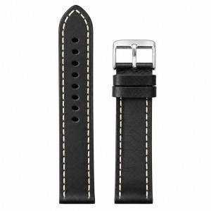 ΛΟΥΡΑΚΙ Δερμάτινο Μαύρο 24mm T-BLWH18TZ-24