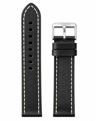 ΛΟΥΡΑΚΙ Δερμάτινο Μαύρο 24mm T-BLWH18TZ-24