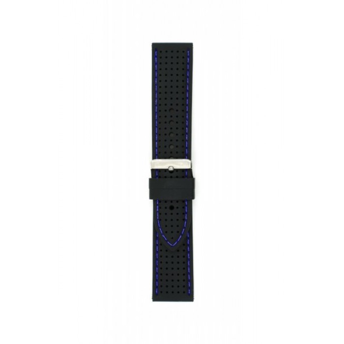 ΛΟΥΡΑΚΙ Σιλικόνης Μαύρο 24mm T-BLS127BLUE-24