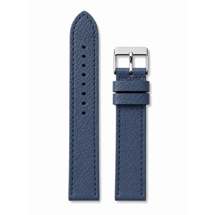 ΛΟΥΡΑΚΙ Σκούρο Μπλε Δερμάτινο Ρολογιού 18mm T-BLUE315TZ-18