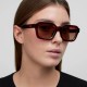 MELLER Sunglasses NAYAH MAROON BROWN - UV400 Polarised Sunglasses