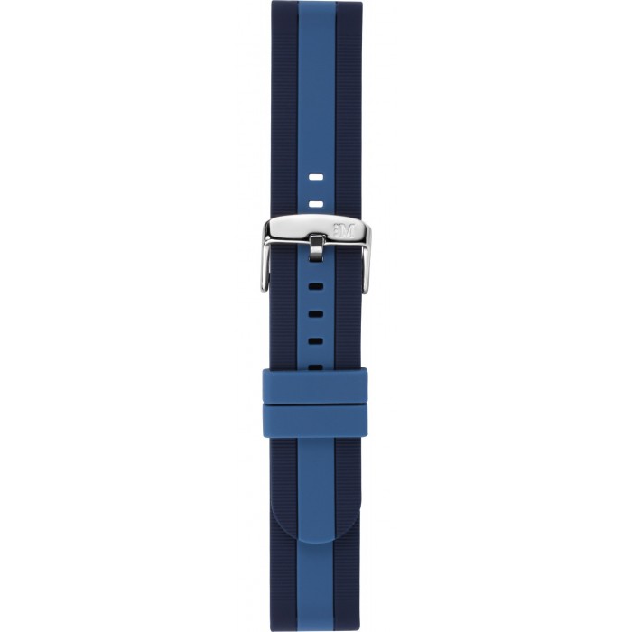 Morellato Bolsena Λουρακι Μπλε/Μαύρο Σιλικόνης 22mm A01X5486187962CR22
