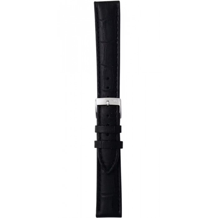 Morellato Bolle Λουρακι Μαύρο Δερμάτινο Κροκό 24mm A01X2269480019CR24