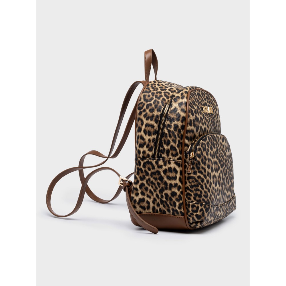 NOLAH Jordan Brown Leopard τσάντα πλάτης