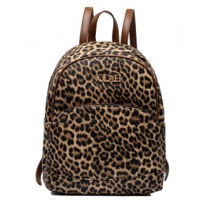 NOLAH Jordan Brown Leopard τσάντα πλάτης