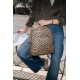 NOLAH Jordan Brown Leopard τσάντα πλάτης