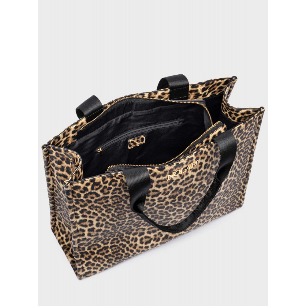 NOLAH Leotote Brown Leopard Τσάντα ώμου/χιαστί