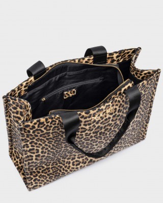 NOLAH Leotote Brown Leopard Τσάντα ώμου/χιαστί