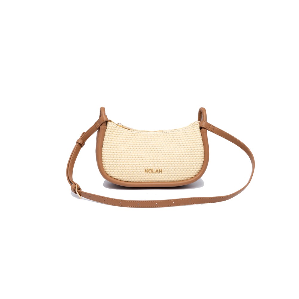 NOLAH Lyon Natural Brown τσάντα ώμου & χιαστί
