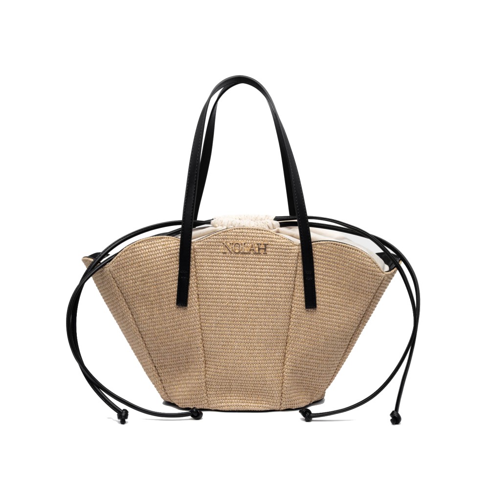 NOLAH Beach Oceania Beige Black τσάντα ώμου