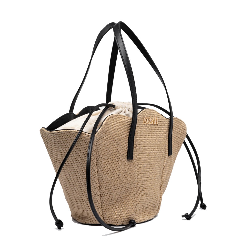 NOLAH Beach Oceania Beige Black τσάντα ώμου