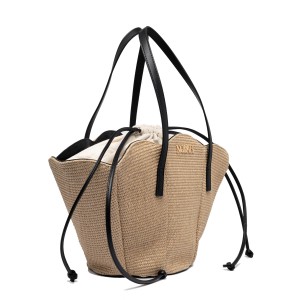 NOLAH Beach Oceania Beige Black τσάντα ώμου