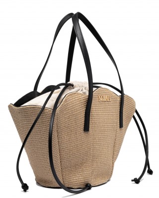 NOLAH Beach Oceania Beige Black τσάντα ώμου