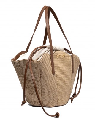 NOLAH Beach Oceania Beige Brown τσάντα ώμου