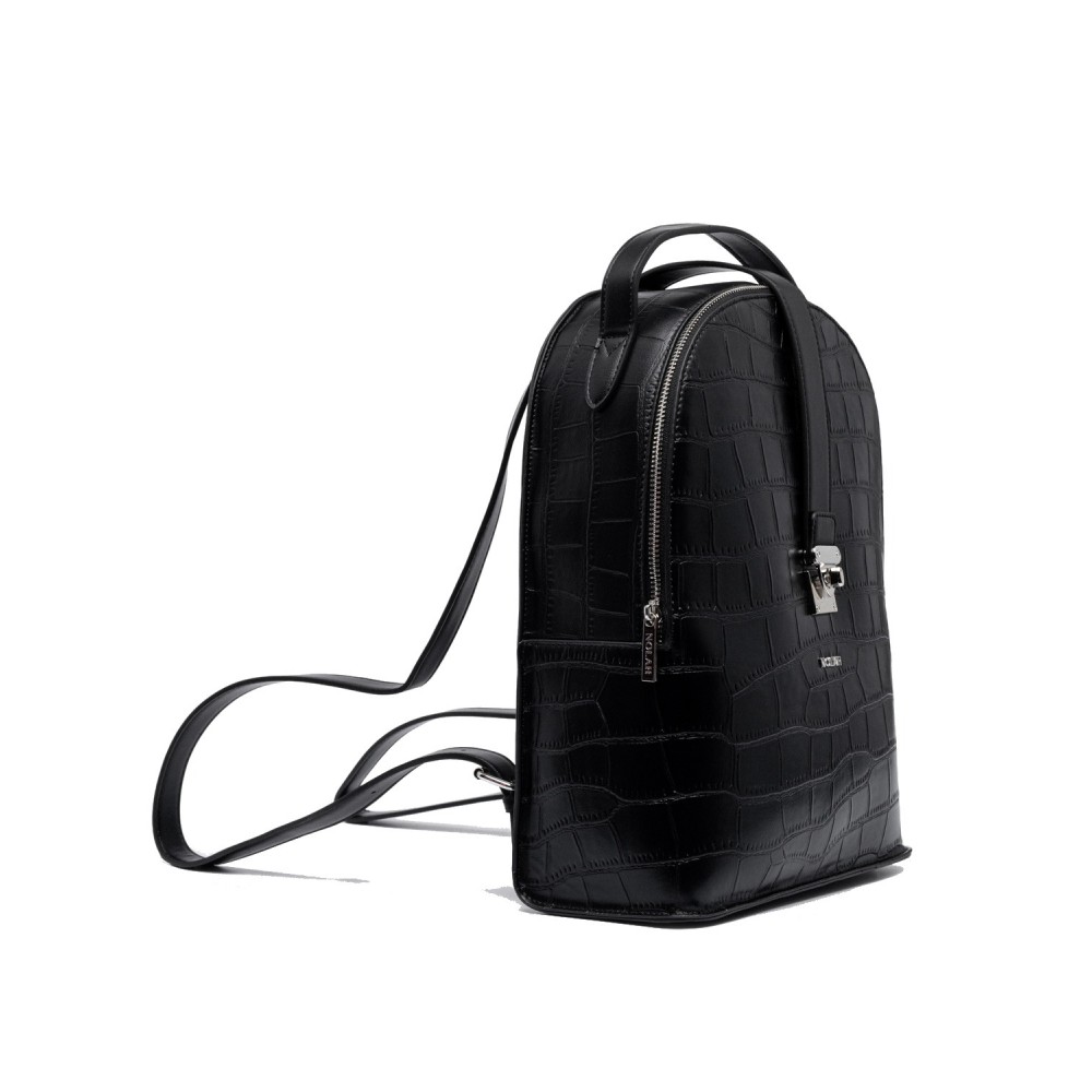 NOLAH Domino Black Silver τσάντα πλάτης NOLAH Domino Black Silver τσάντα πλάτης