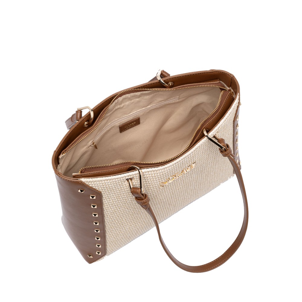 NOLAH Ipanema Cream Brown τσάντα ώμου