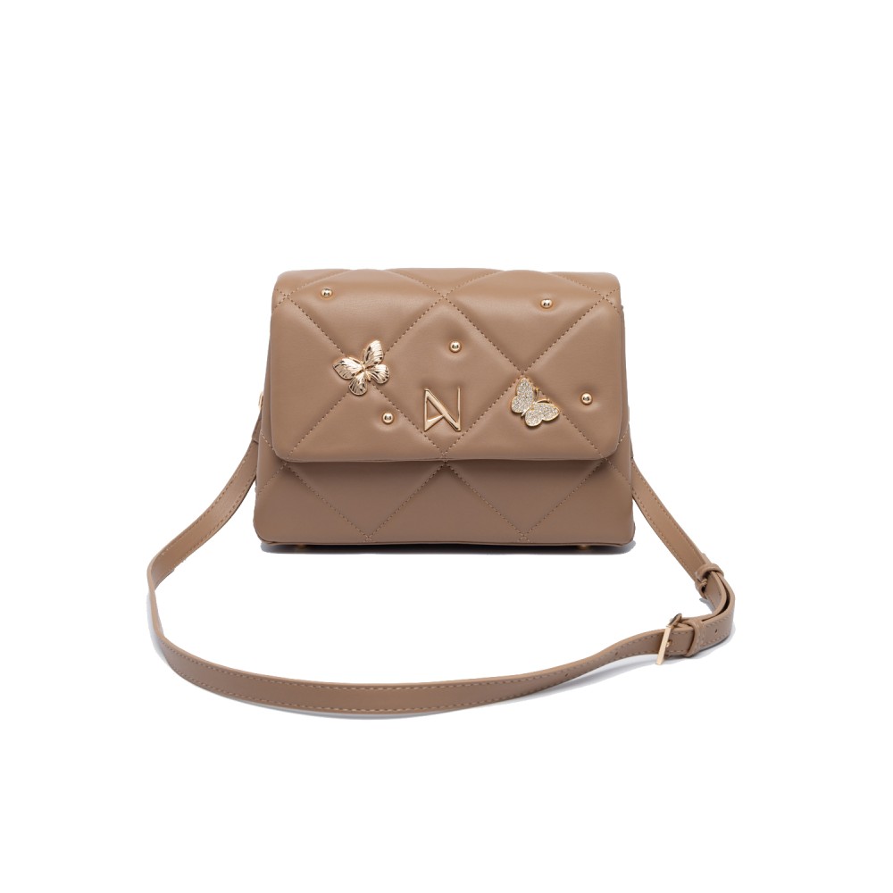 NOLAH Mariposa Beige τσάντα ώμου