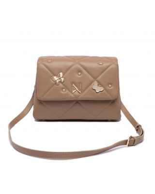 NOLAH Mariposa Beige τσάντα ώμου