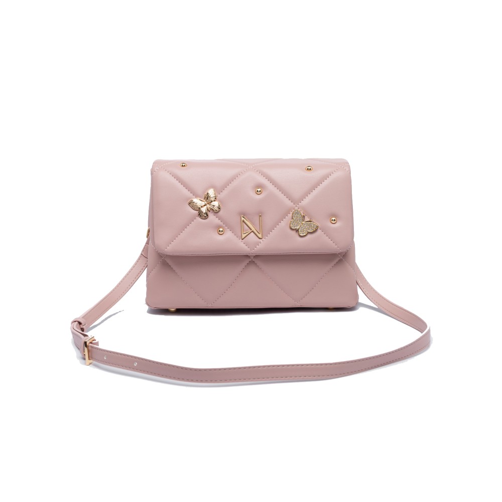 NOLAH Mariposa Pastel Pink τσάντα ώμου