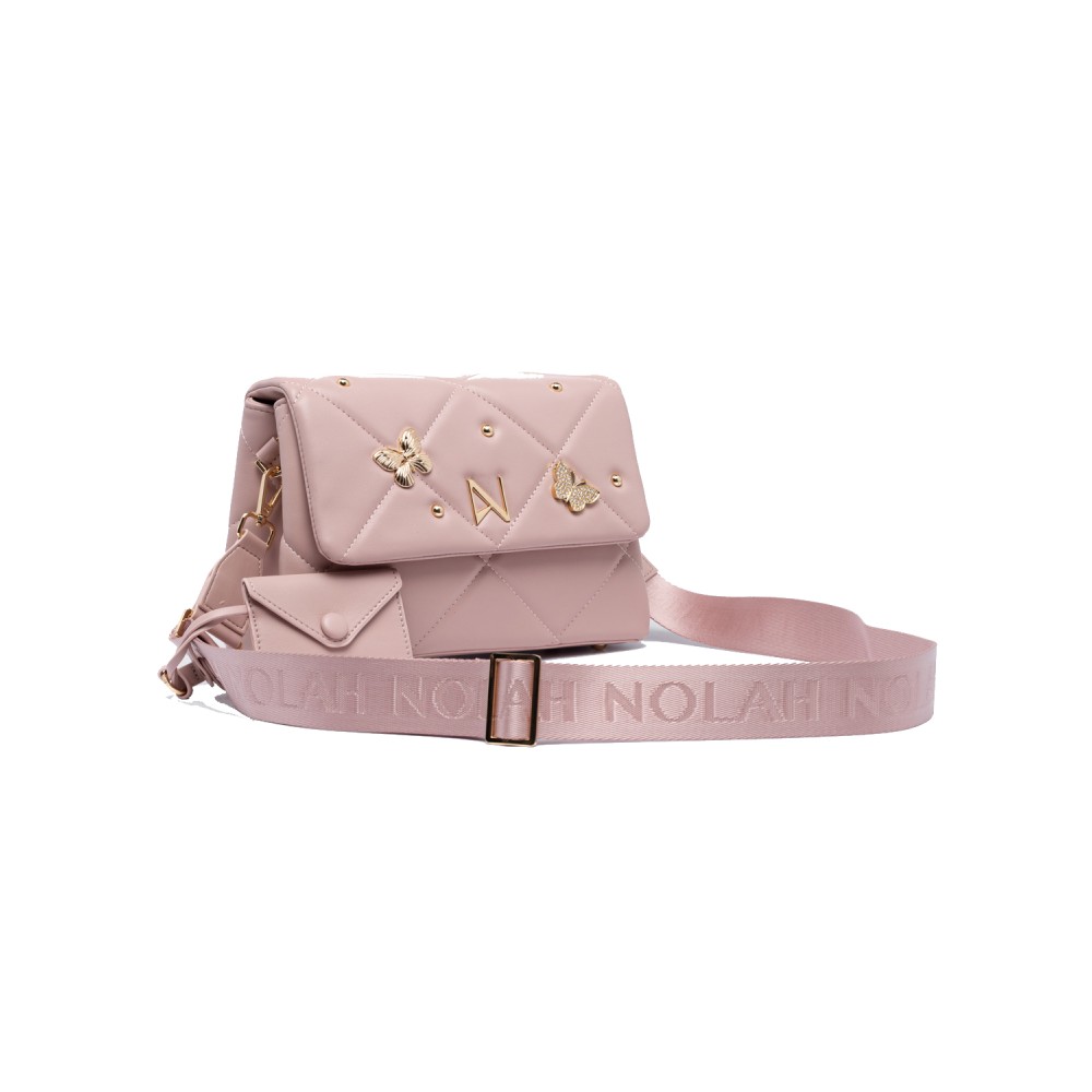 NOLAH Mariposa Pastel Pink τσάντα ώμου