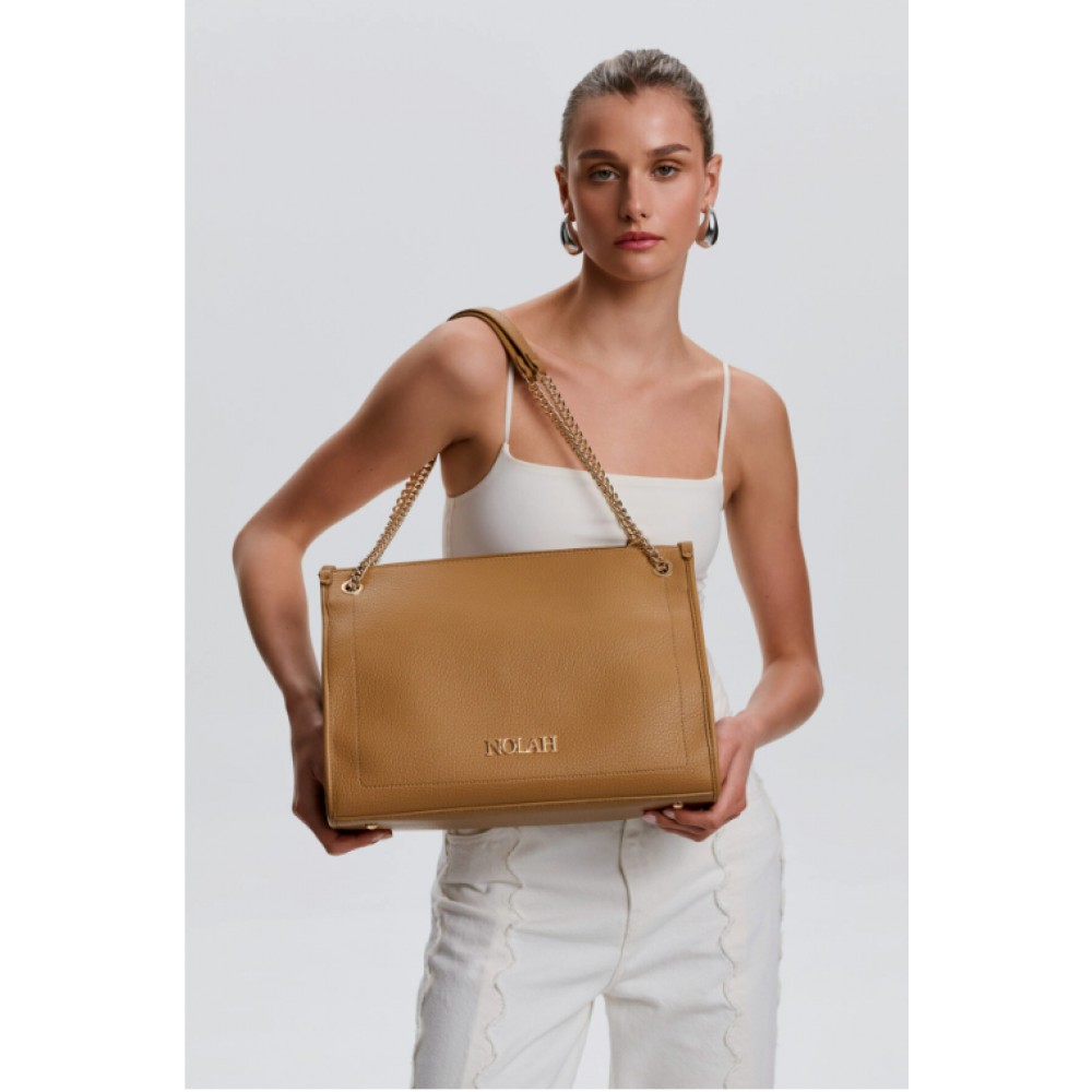 NOLAH Matina Beige τσάντα ώμου 