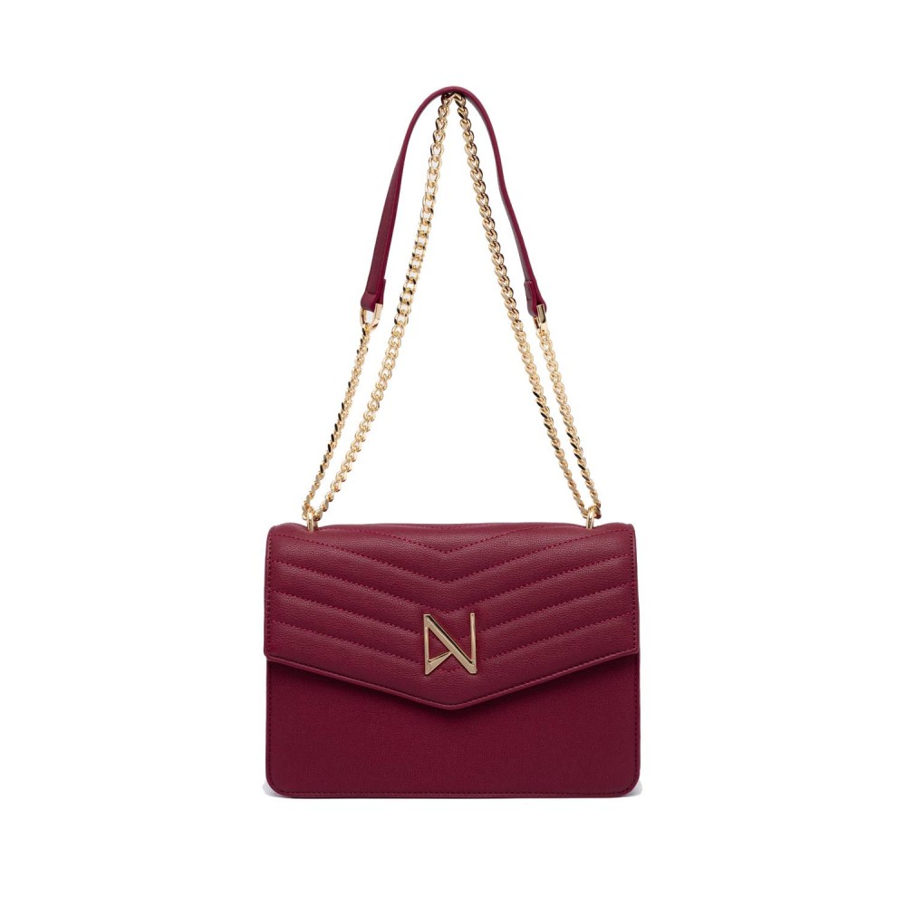 NOLAH Mia Burgundy τσάντα ώμου/χιαστί