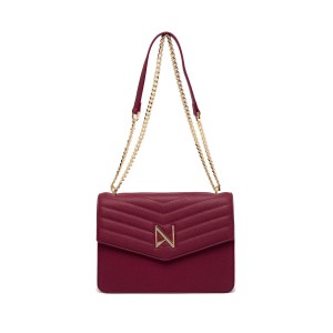 NOLAH Mia Burgundy τσάντα ώμου/χιαστί