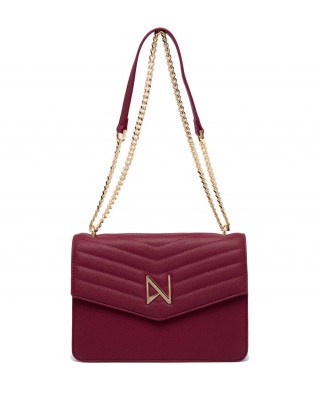 NOLAH Mia Burgundy τσάντα ώμου/χιαστί