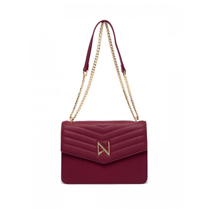 NOLAH Mia Burgundy τσάντα ώμου/χιαστί