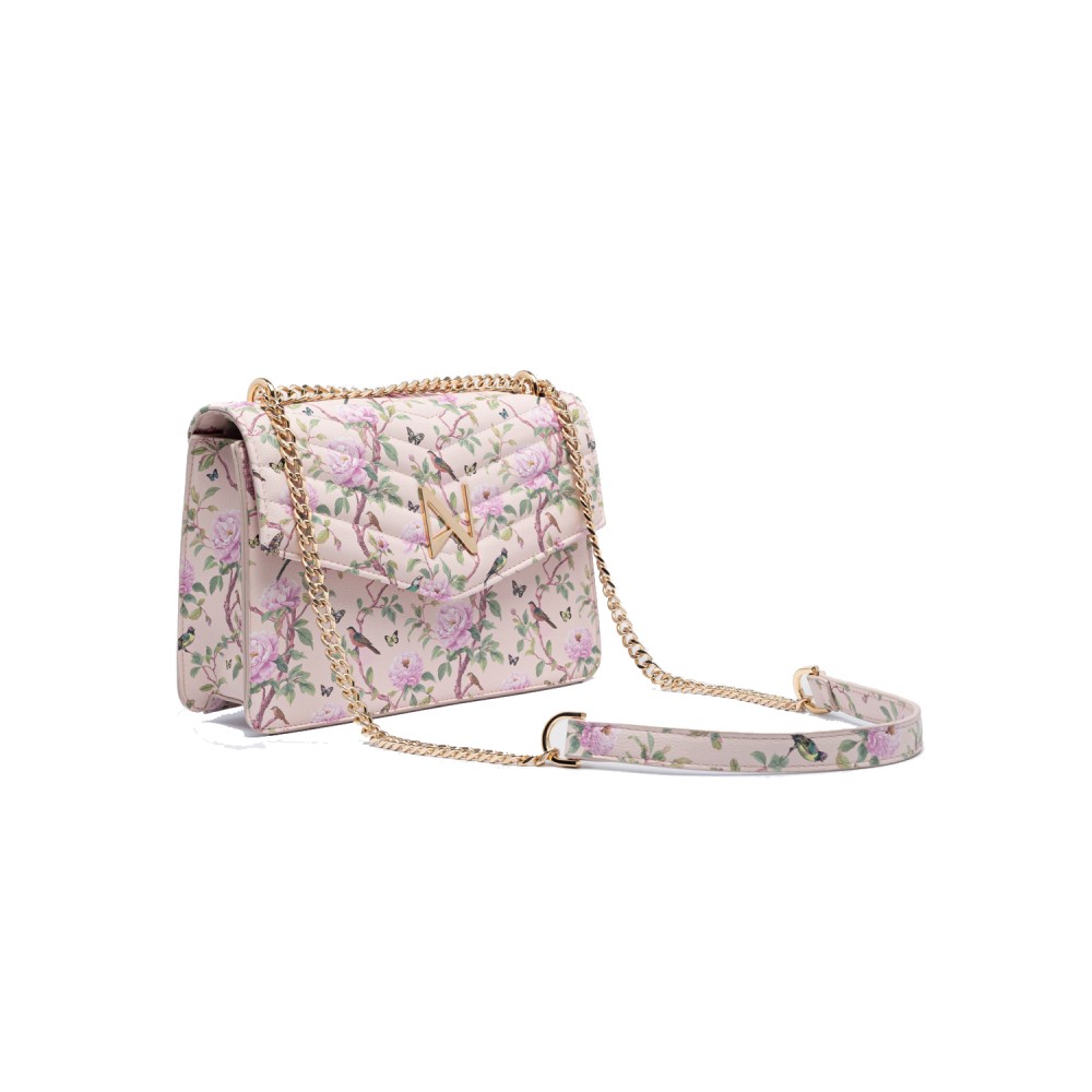 NOLAH Mia Pink Floral τσάντα ώμου/χιαστί