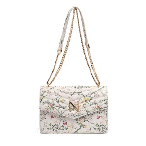 NOLAH Mia White Floral τσάντα ώμου/χιαστί