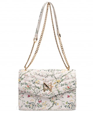 NOLAH Mia White Floral τσάντα ώμου/χιαστί