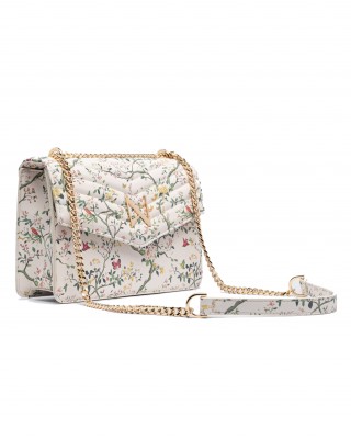 NOLAH Mia White Floral τσάντα ώμου/χιαστί