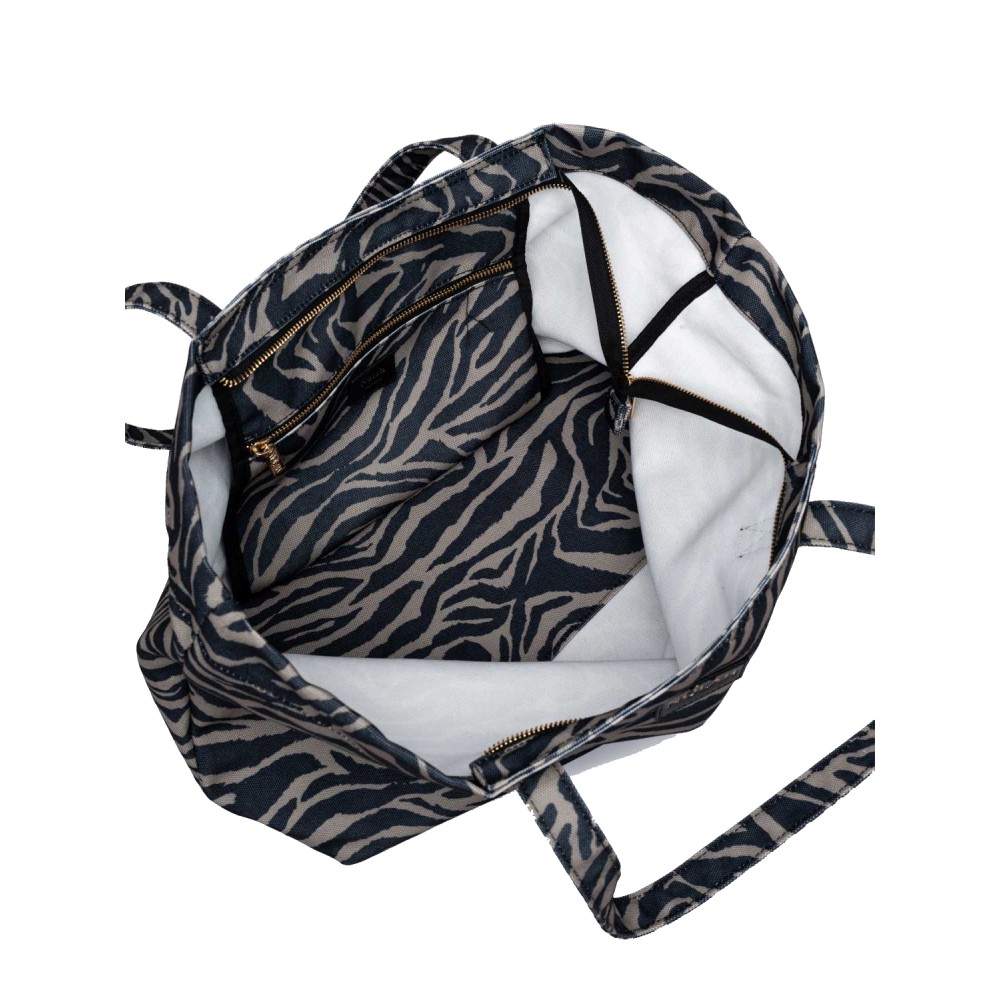 NOLAH Nayara Black Zebra τσάντα ώμου