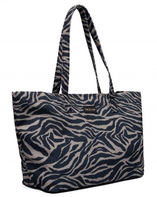 NOLAH Nayara Black Zebra τσάντα ώμου