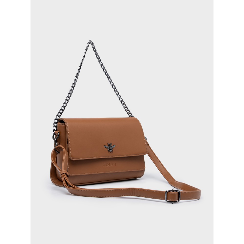 NOLAH Eva Brown τσάντα ώμου