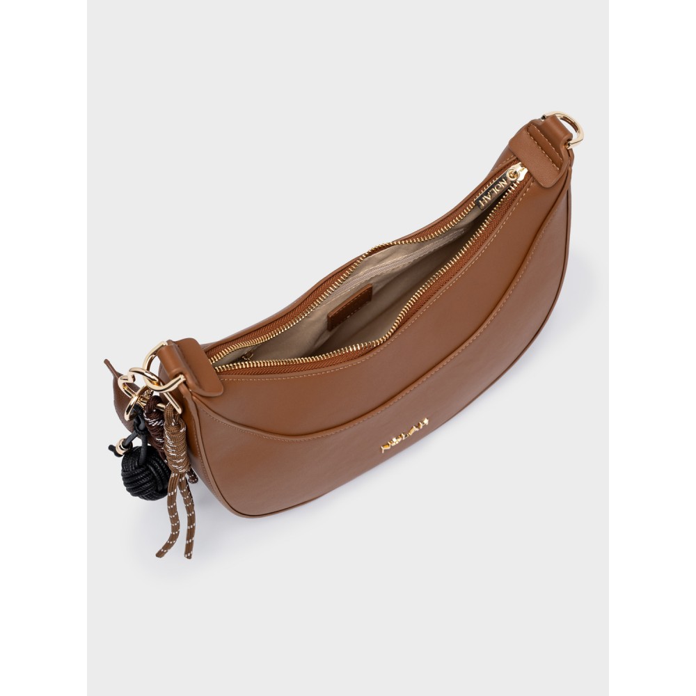 NOLAH Fabela Light Brown τσάντα ώμου & χιαστί
