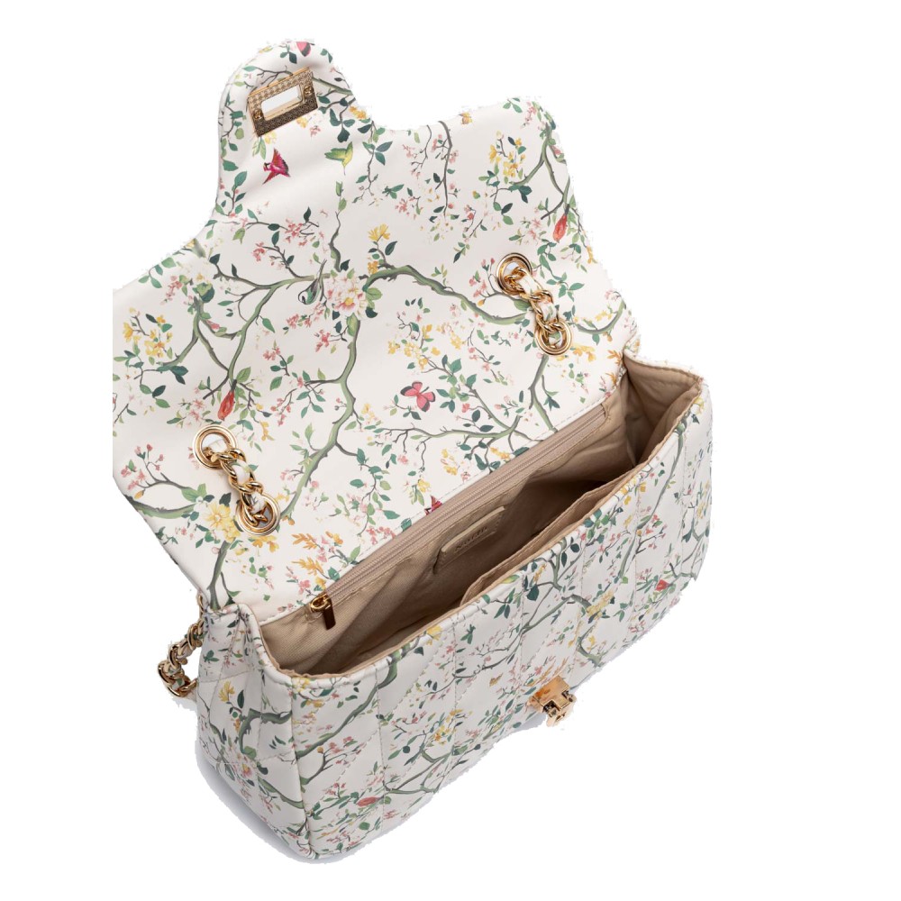 NOLAH Nostalgia White Floral τσάντα ώμου/χιαστί