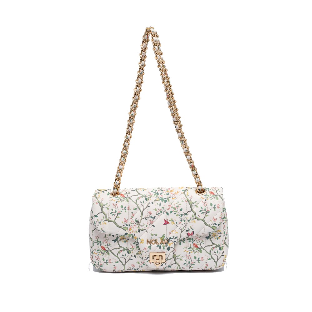 NOLAH Nostalgia White Floral τσάντα ώμου/χιαστί