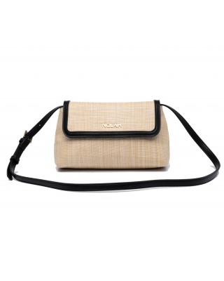 NOLAH Playa Beige Black τσάντα ώμου/χιαστί