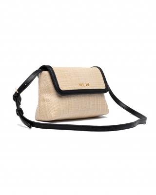 NOLAH Playa Beige Black τσάντα ώμου/χιαστί